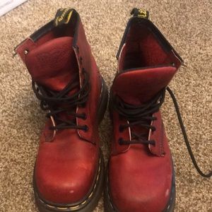 Doc Martin Red combat boots